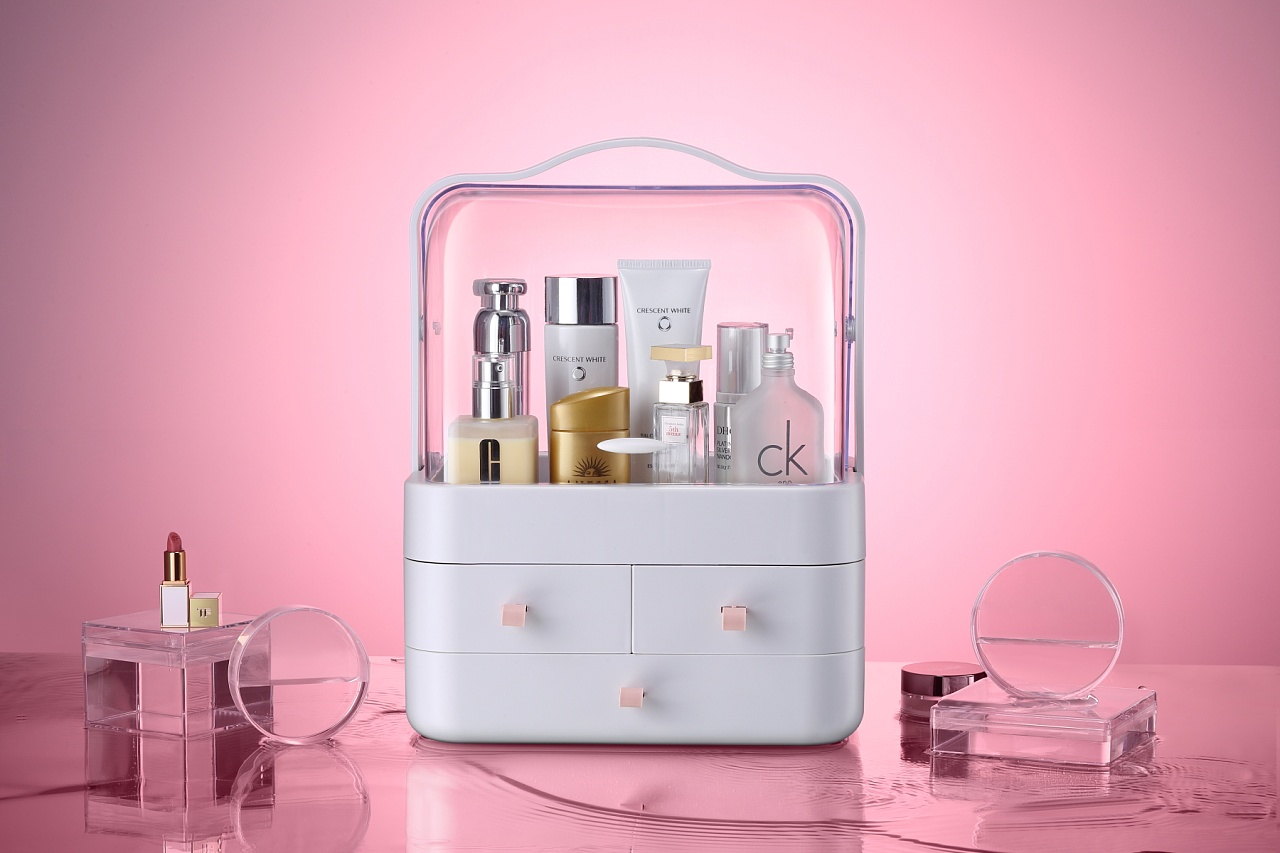 网红化妆品收纳盒 提升化妆台颜值与实用性的必备神器